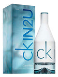 CK IN BLUE,WATER AT THE BOTTOM,100ML,BLUE BOX CKin2u in blue