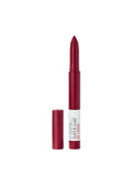 maybelline superstay in ink crayon in red,reddish,crayon,55 make it happen 