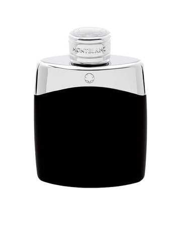 Montblanc Legend, Silver cap, MONTBLANC  engraved on cap, star in the middle, Black perfume