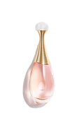 J'adore edt ,pink,gold rings at the top, glass cap