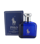 Ralph Lauren Polo blue, man on horse , blue